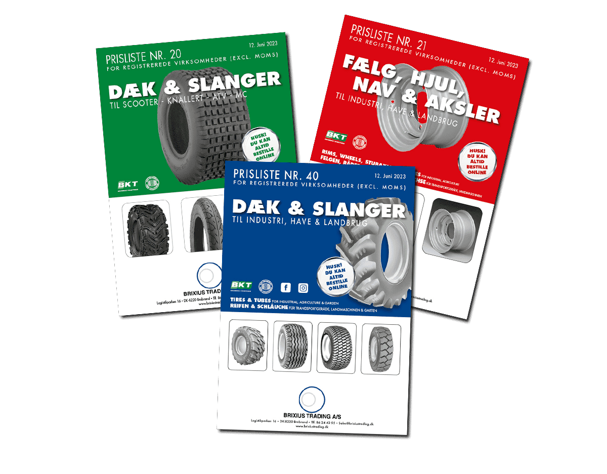 Rød, Blå og grøn prisliste 2023