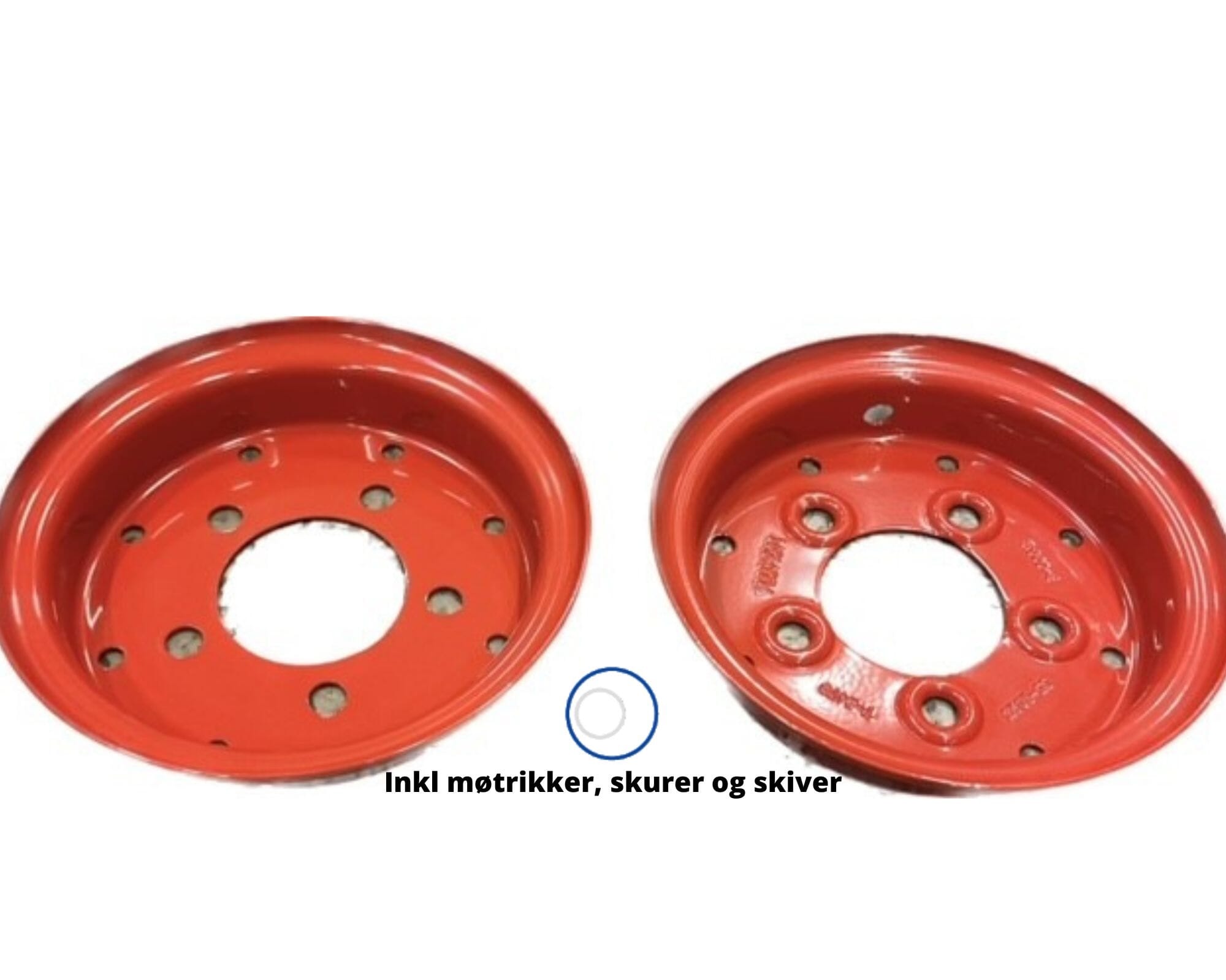 Fælg 3.00D-8 D 5/M15/80/115 Rød