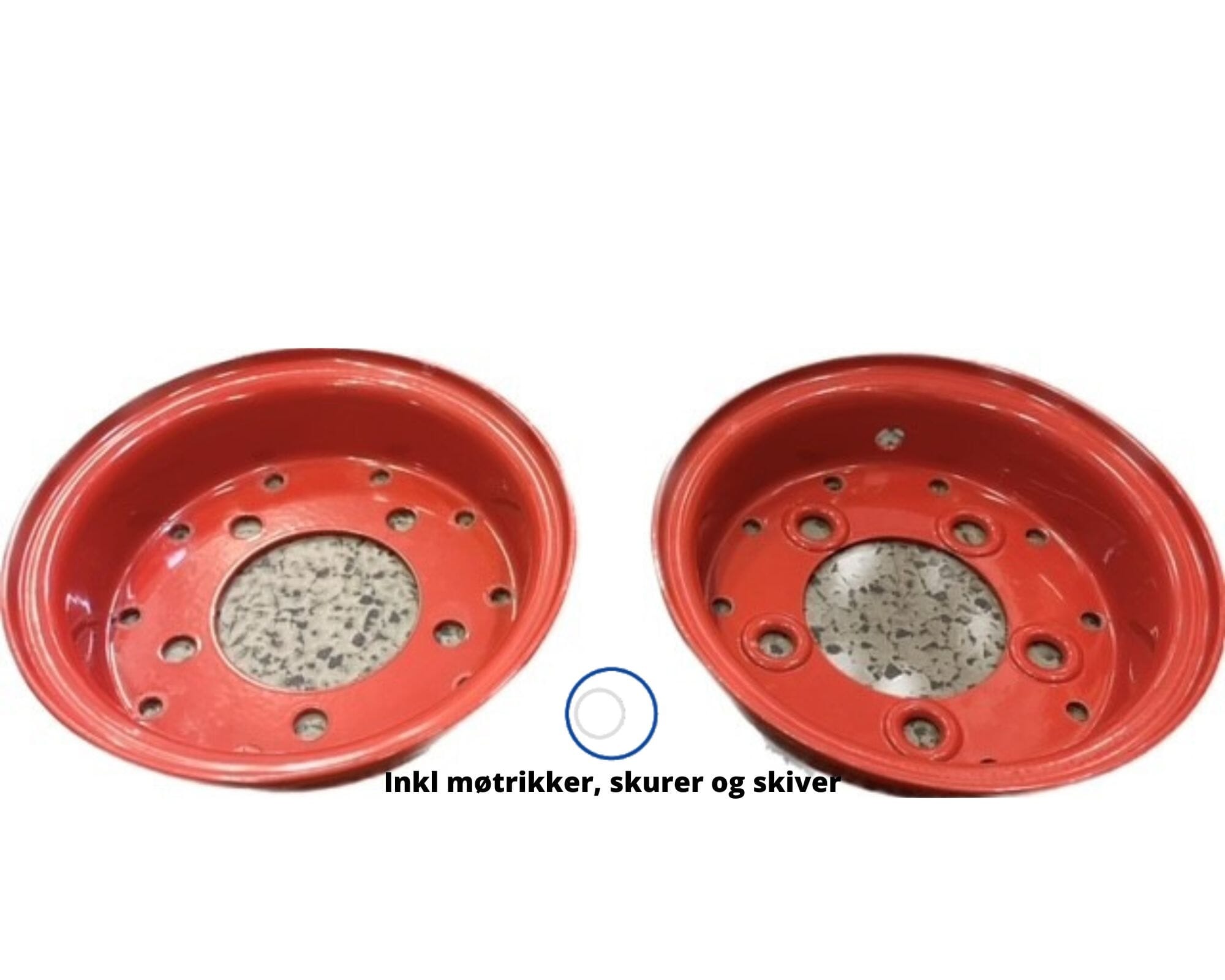 Fælg 4.00E-9 D 5/M15/80/115 Rød