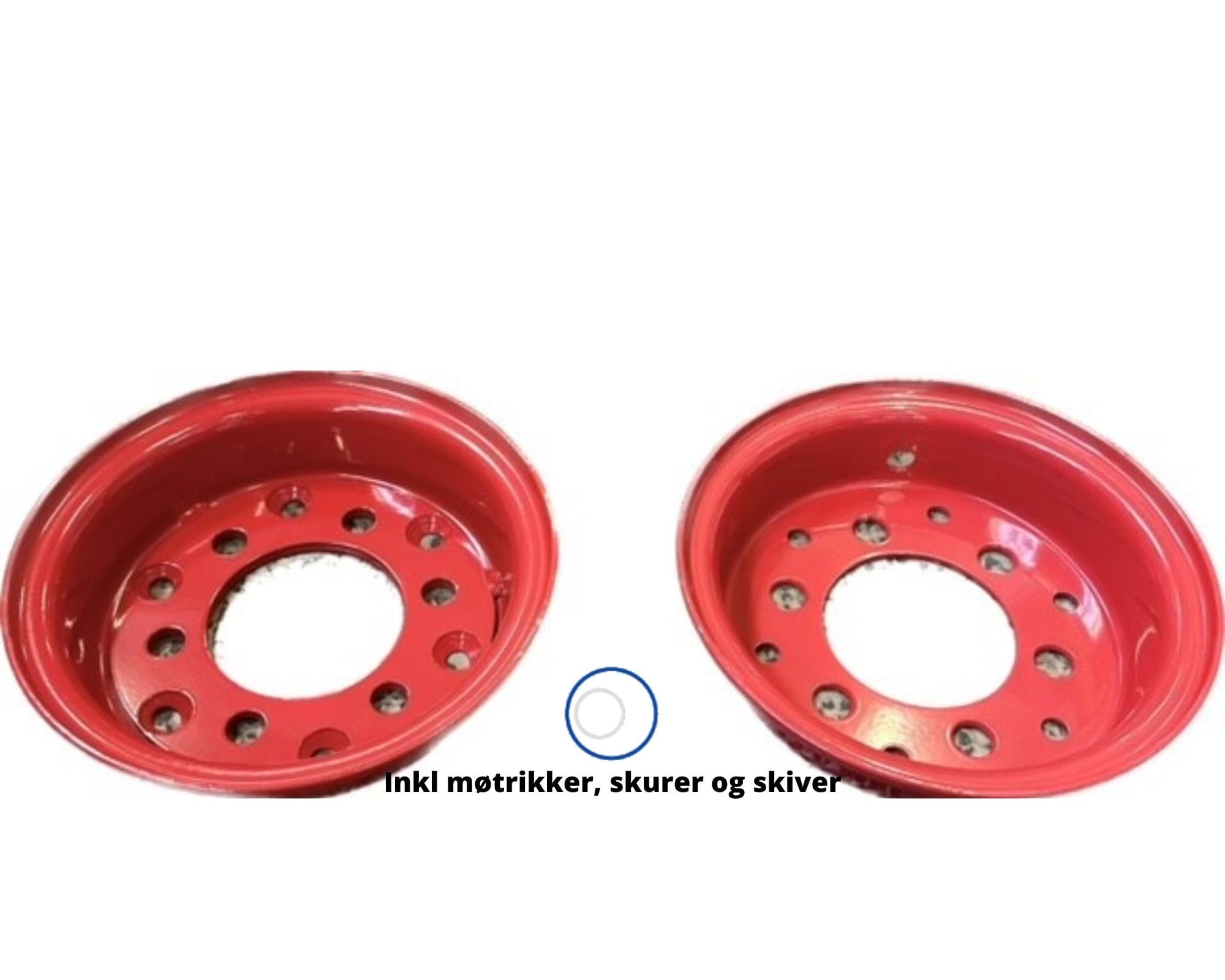 Fælg 4.00E-9 D 6/M18.5/100/140 Rød