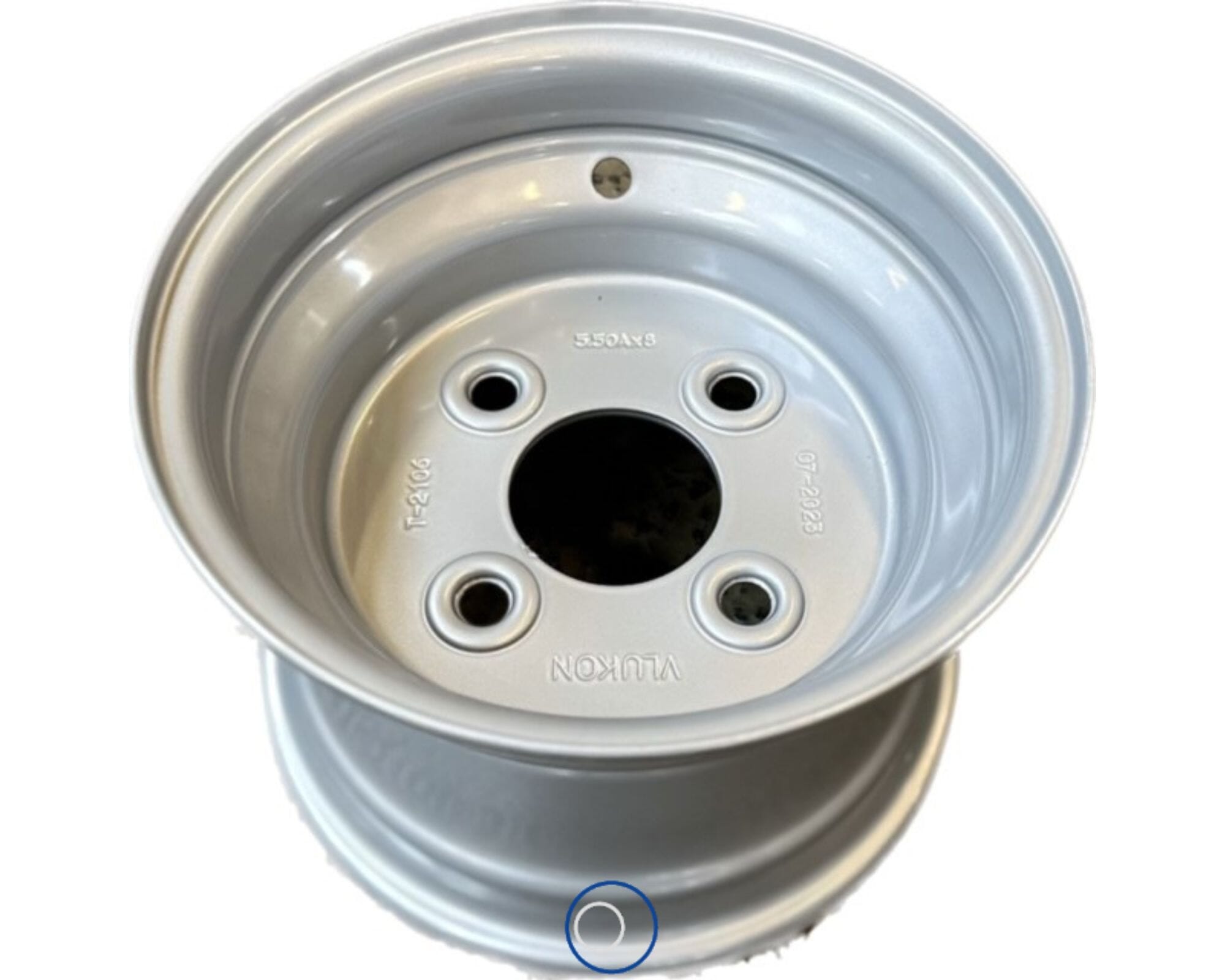 Fælg 5.25x8 4/85/115 ET-26 Sølv