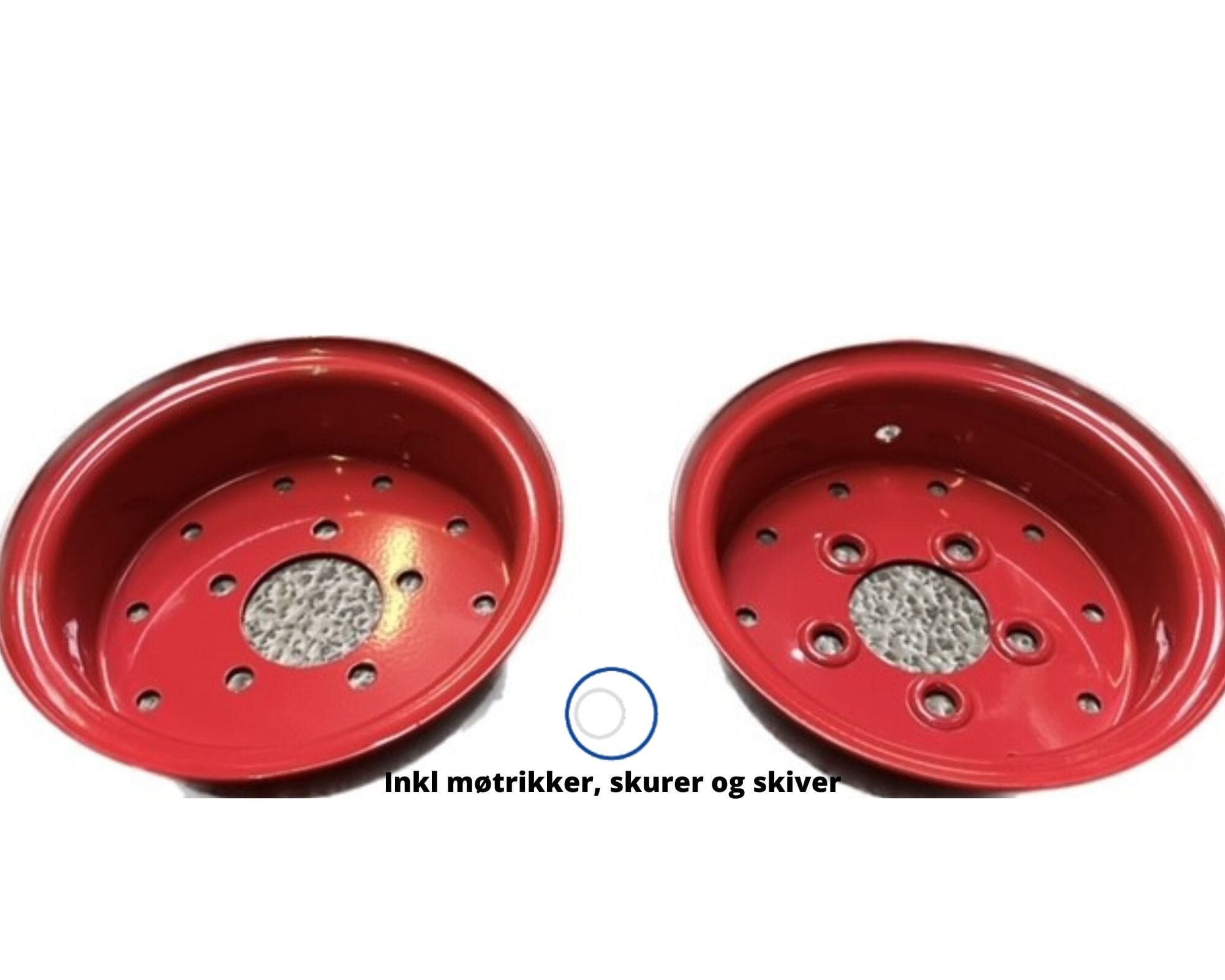 Fælg 5.50F-10 D 5/16/102/140 Rød