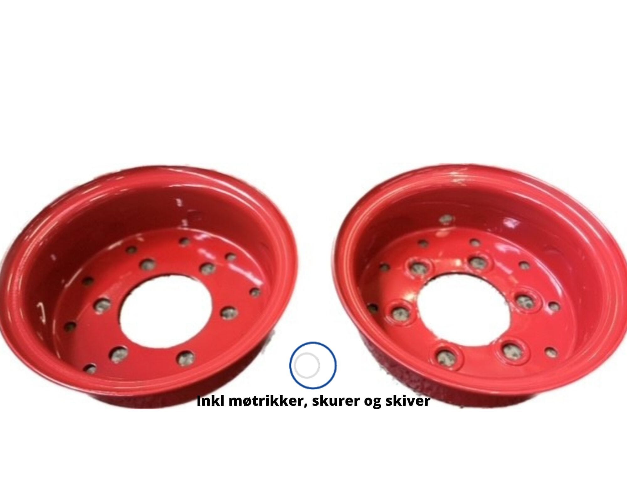 Fælg 5.50F-10 D 6/18.5/100/140 Rød