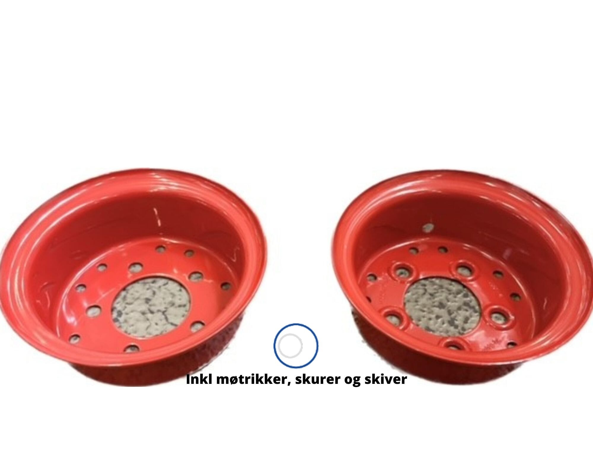 Fælg 5.50F-8 D 5/M15/80/115 Rød