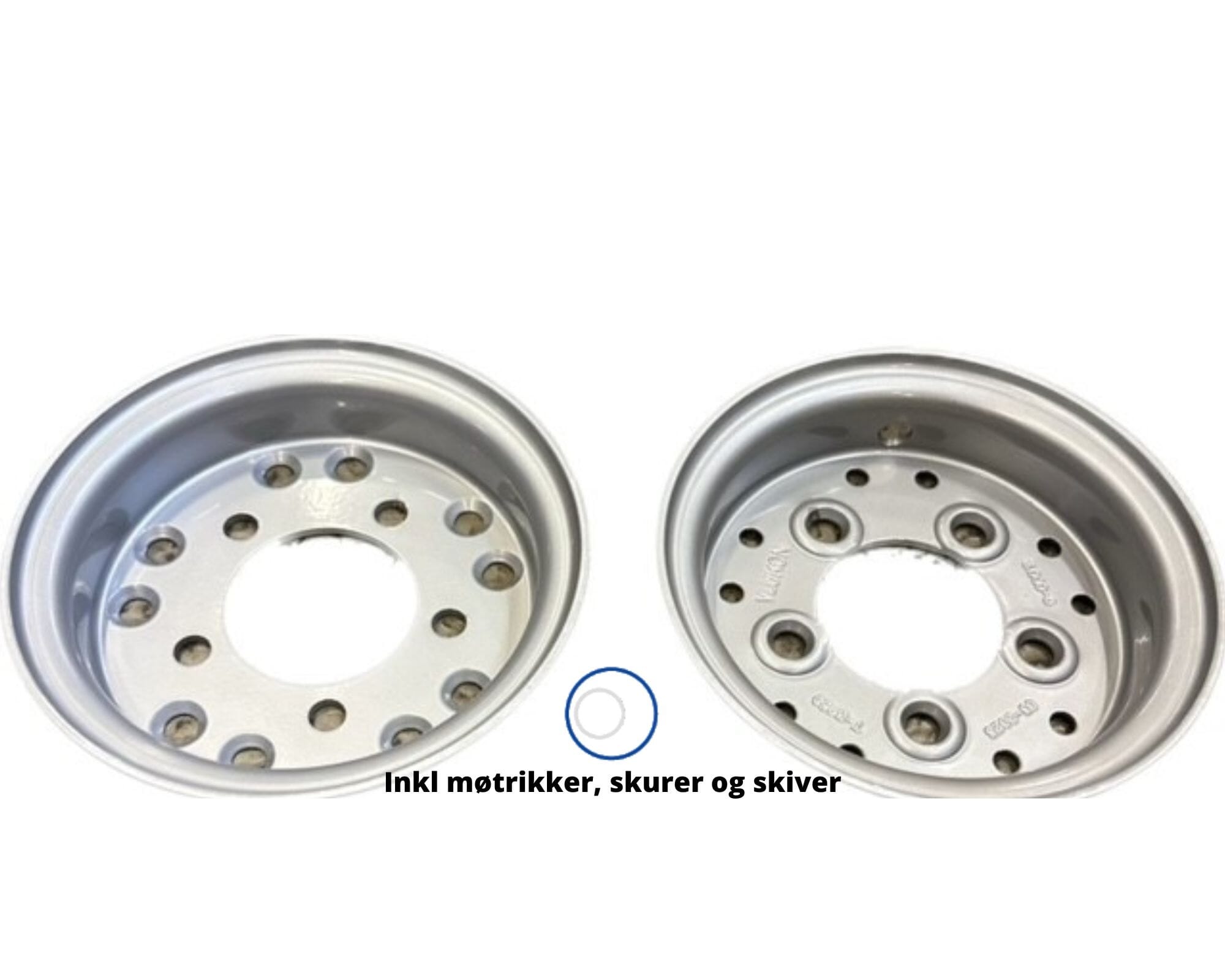 Fælg 3.00D-8 5/M15/80/115 Sølv 5mm