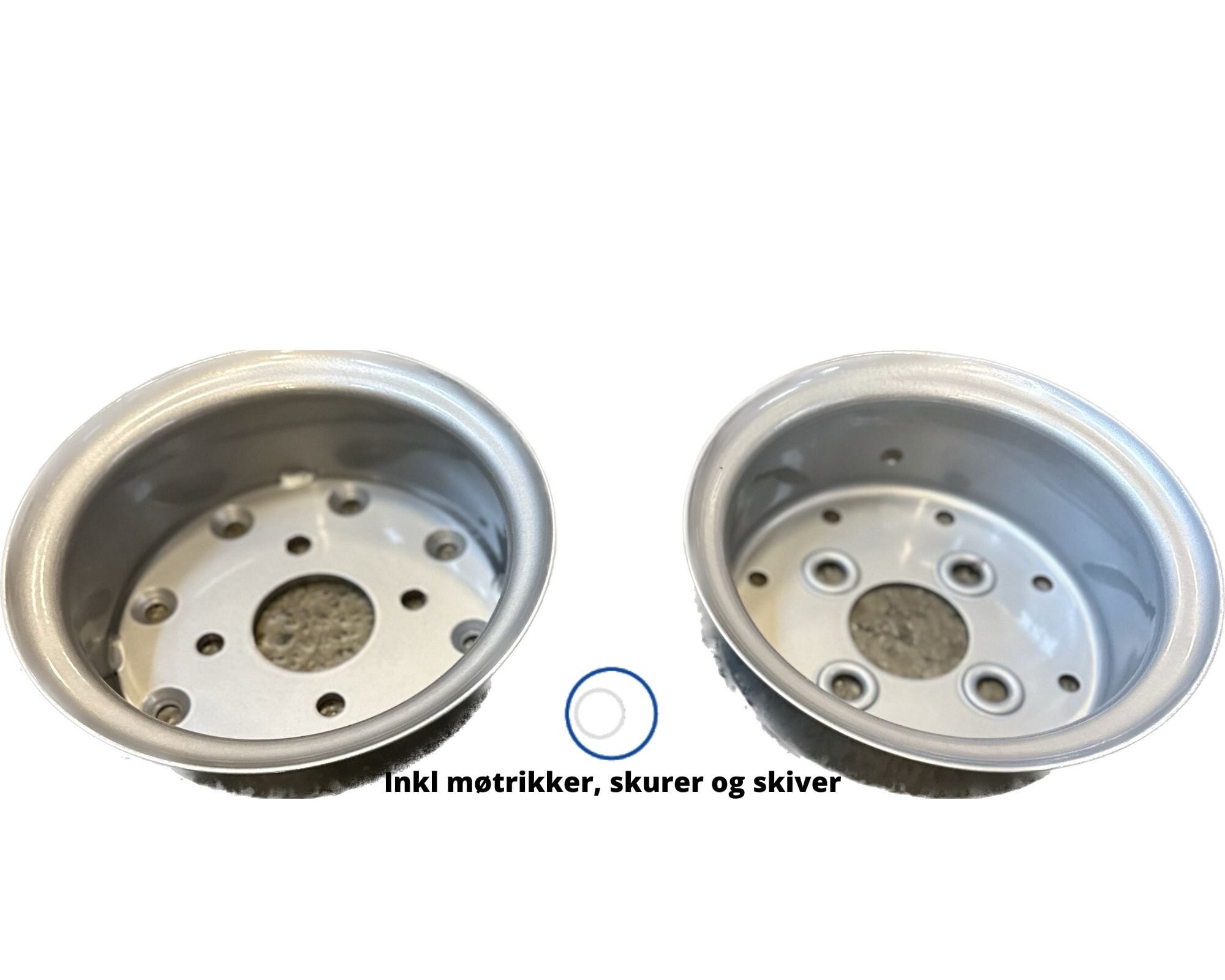 Fælg 5.50F-8 D. 4/60/100 Sølv