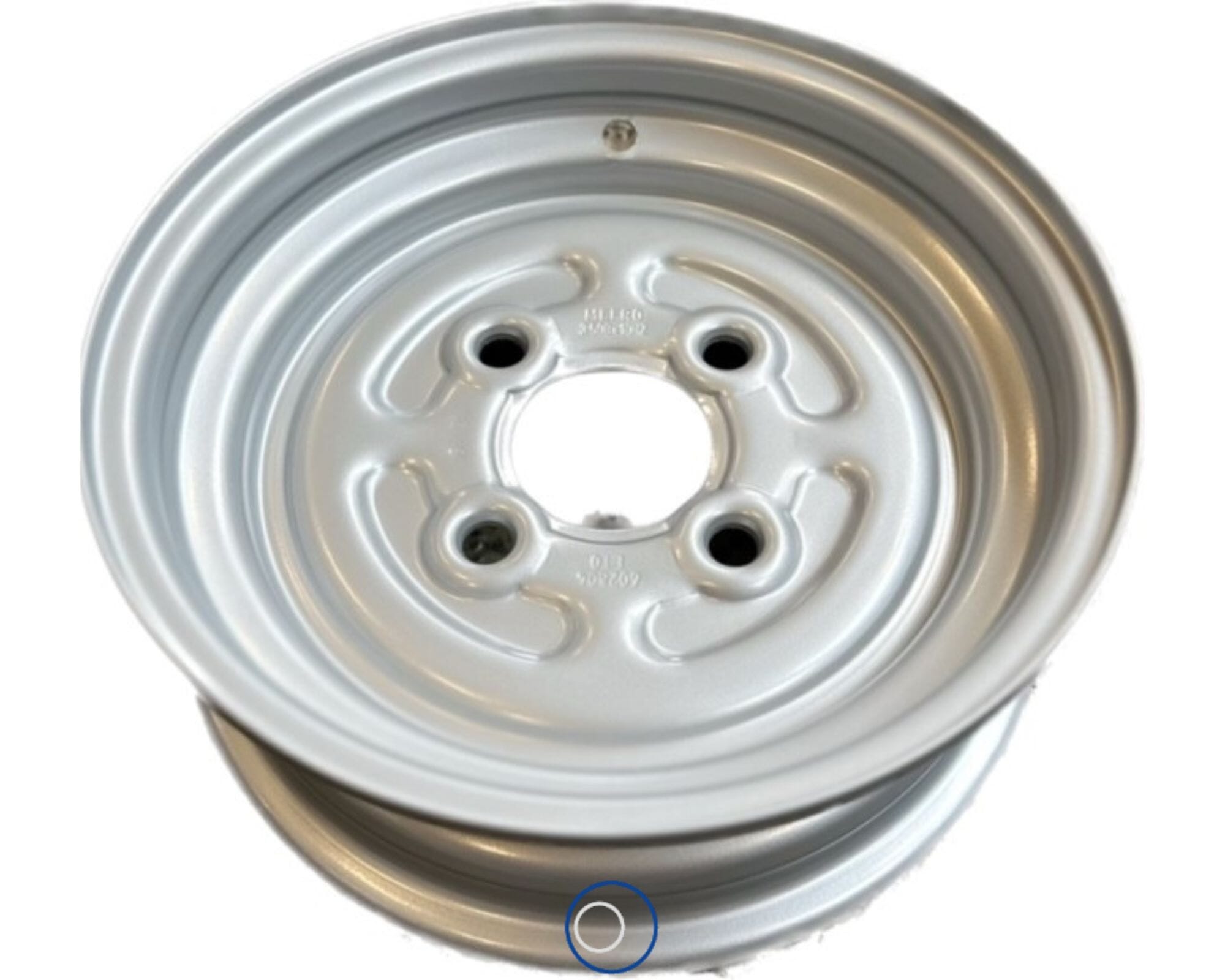 Fælg 3.50x10 S 4/60/100 Sølv