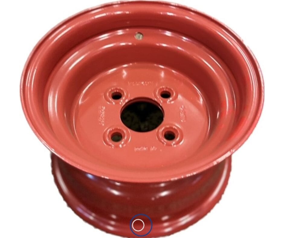 Fælg 6.00Ix10 S 4/60/100 Rød